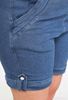 Picture of PLUS SIZE ELASTIC WAIST STRETCH DENIM SHORTS